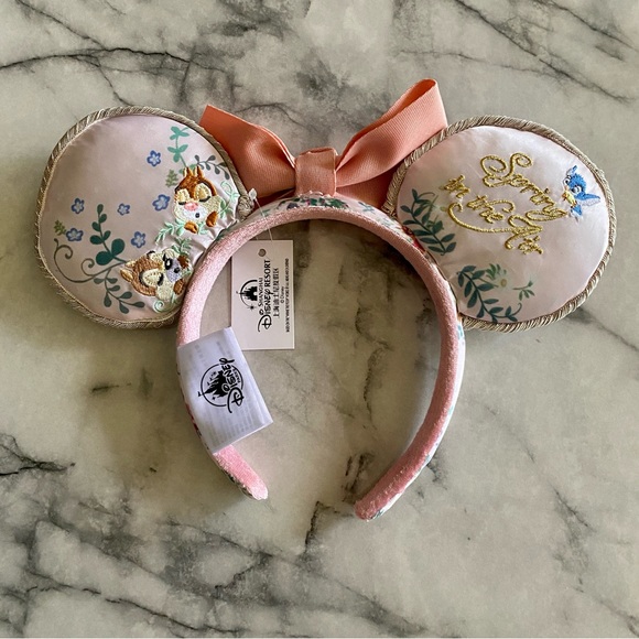Disney Chip & Dale “Spring in the Air” Embroidered Minnie Ears Headband - Picture 7 of 7